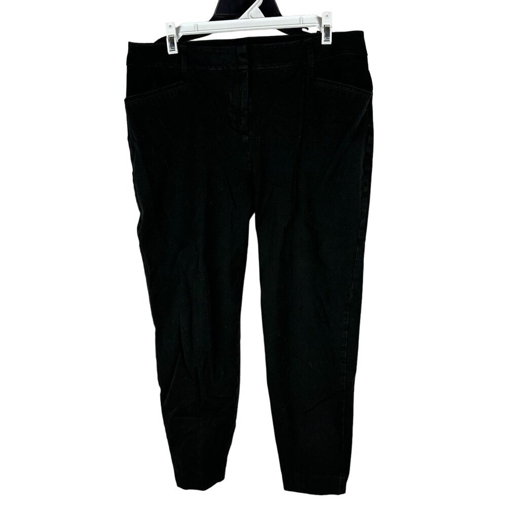 Maurices Women's Black Pants 11/12 Short Cotton/Spandex